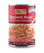 Finest Spaghetti Rings Pasta Tomato and Cheese Sauce 15oz Cans Pack of F... - $15.50