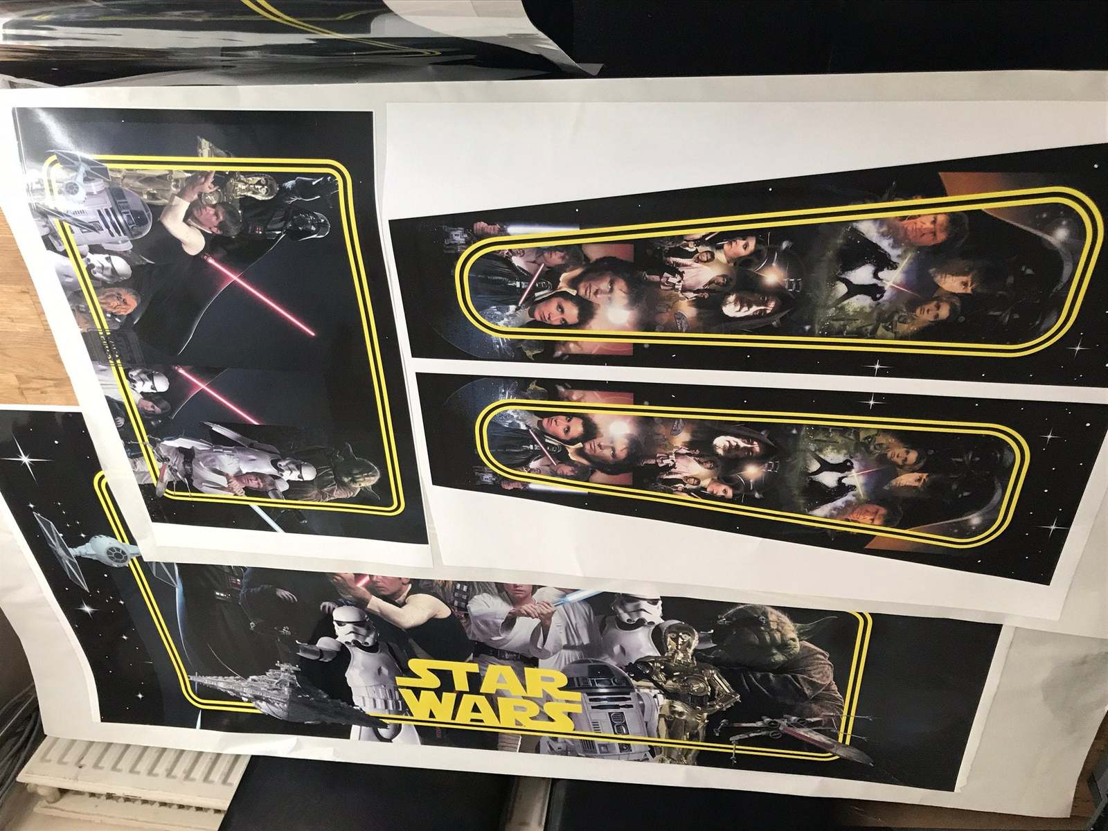Starwars Pinball decals Artwork STARWARS Pinball Vinyl Graphics