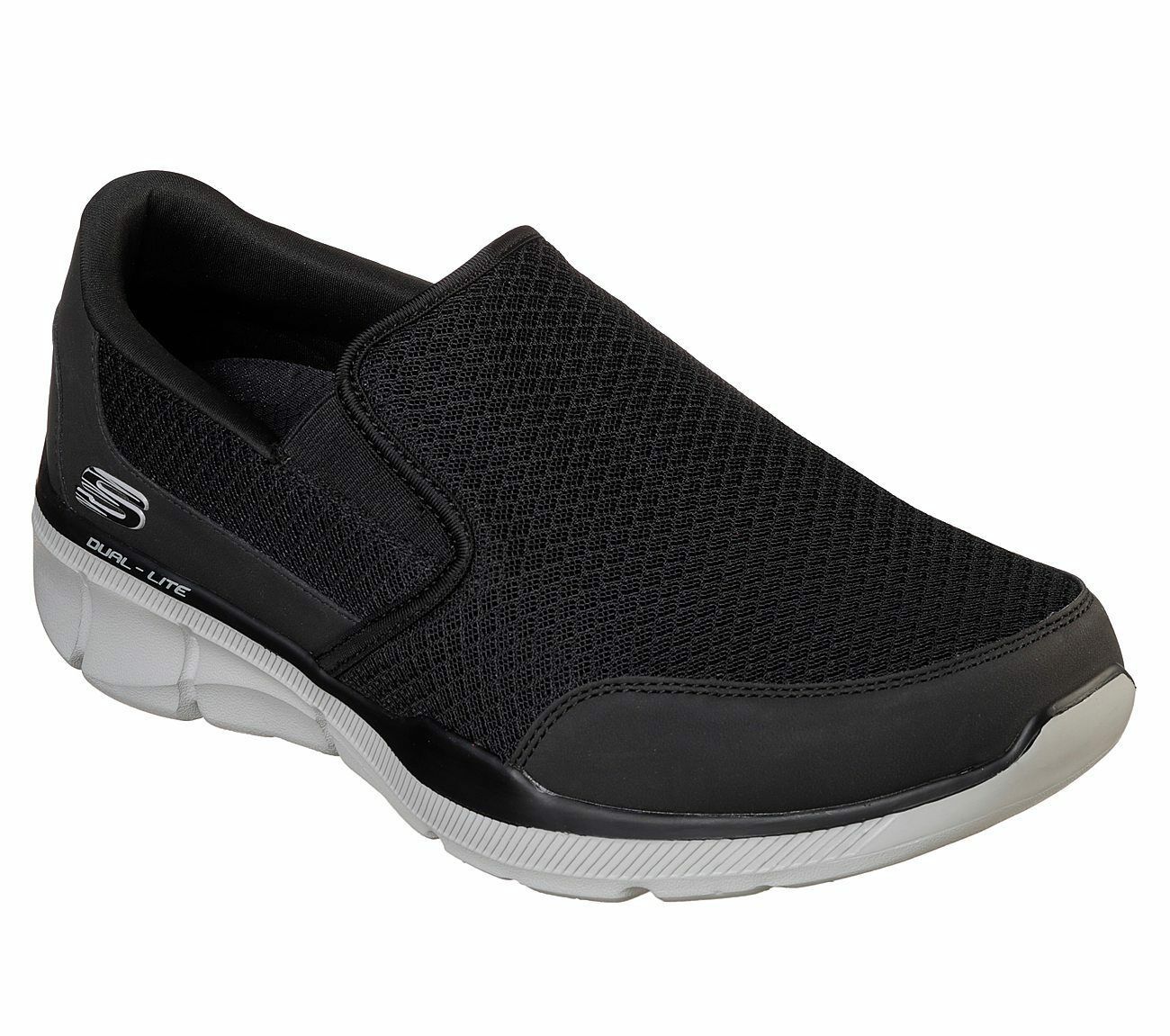 Skechers shoe Men Slip On Extra Wide Black Memory Foam Comfort Casual ...