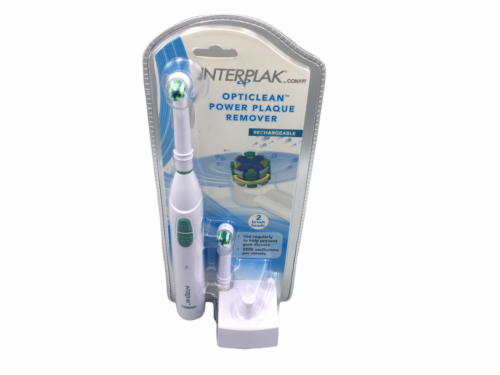 Conair Interplak OptiClean Cordless Rechargeable Power Plaque Remover