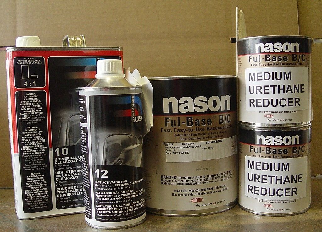 AUTO BODY SHOP PAINT DUPONT/NASON ORIGINAL FLEET WHITE BASECOAT USC10