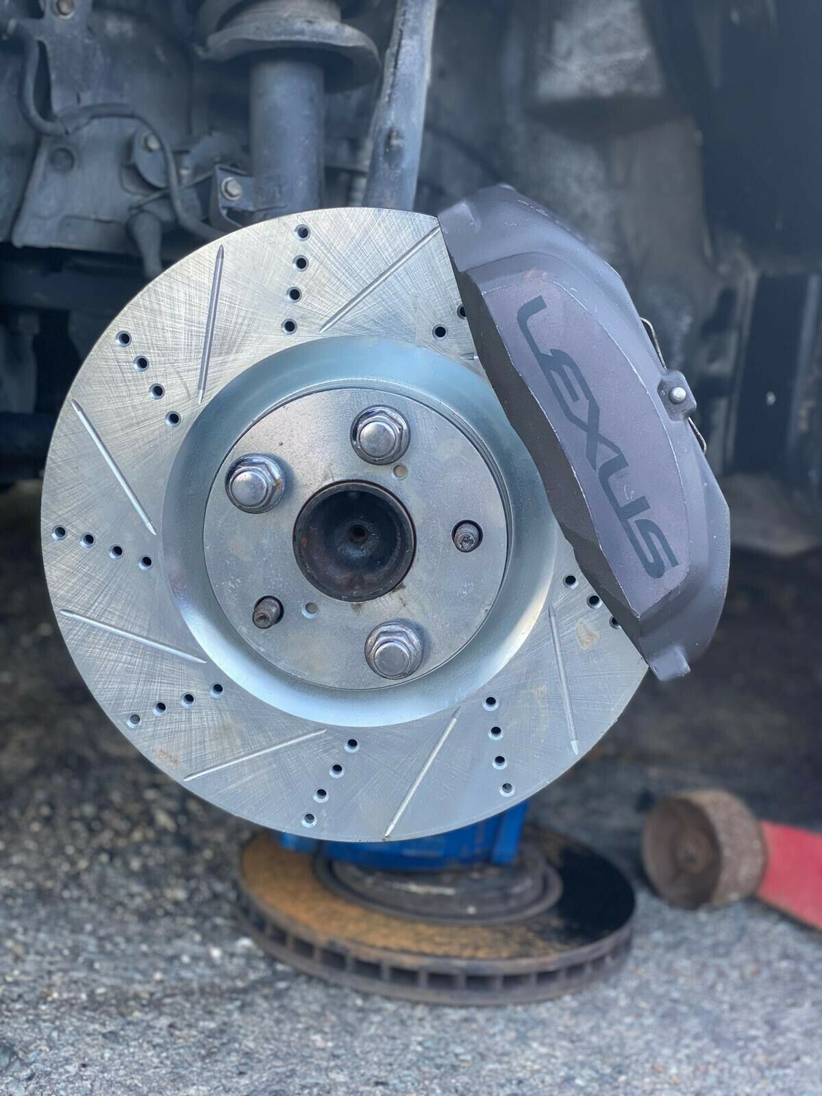 LEXUS IS300 BRAKE UPGRADE STAINLESS LS400 BRAKE CALIPER ADAPTERS + 17MM RCA KIT Caliper Parts