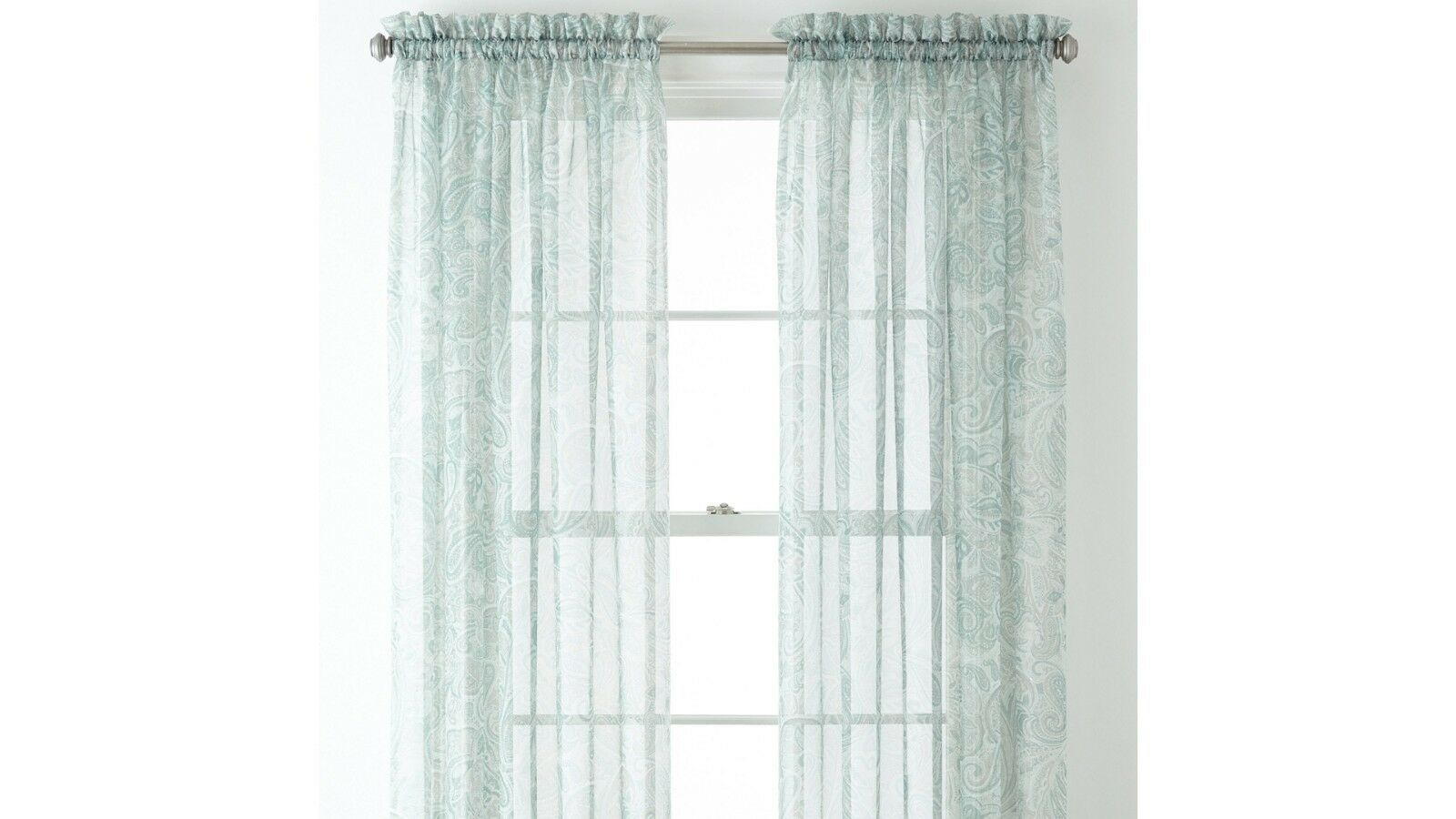 *Liz Claiborne® Lisette RodPocket Sheer Window Curtain Panel 60"X108