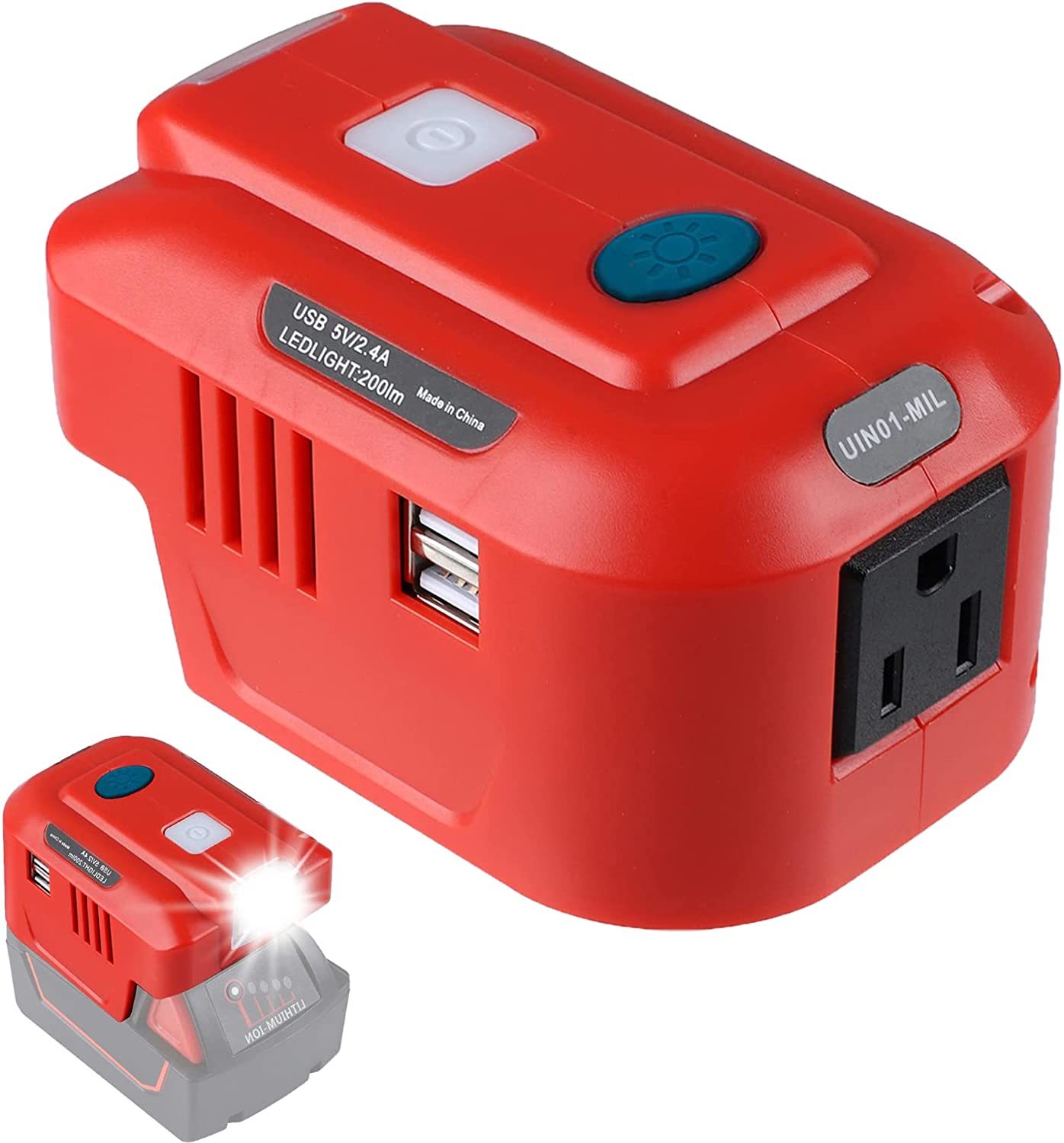 Compact Inverter With Milwaukee Portable Power Source, Tpdl Power