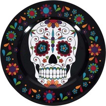 13” SUGAR SKULL PARTY PLATTER Day of the Dead Charger Plate Holiday Host... - $4.72