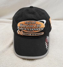 Nascar Wnston Cup Champion, 20 Tony Stewart Black Hat - Joe Gibbs Racing 2002 - $7.83