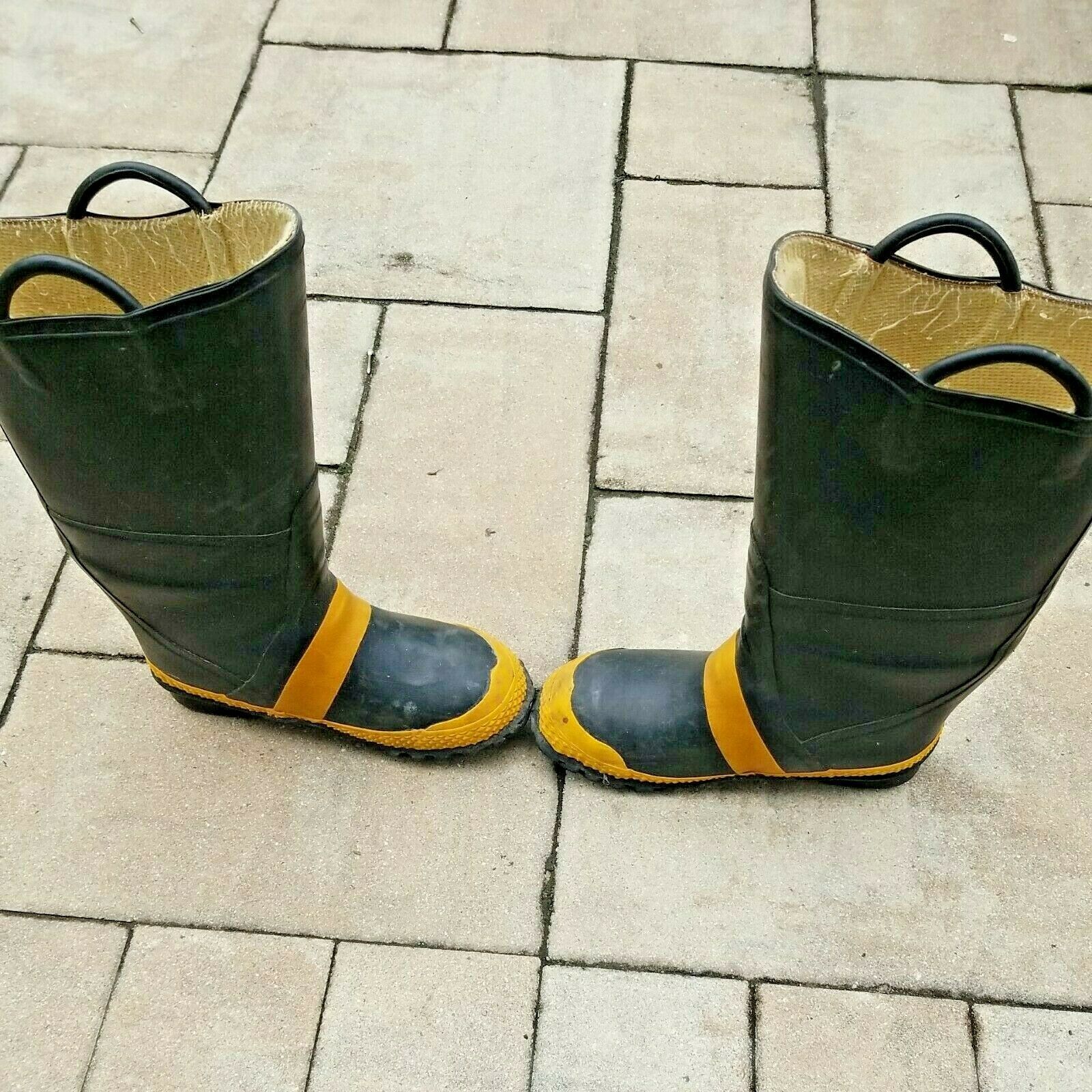 Vintage Servus Firefighter Firebreaker Boots Size 9M 10W Wide Steel Toe