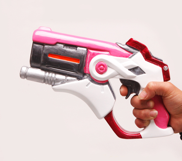 Overwatch Mercy Skin Pink Weapon Caduceus Blaster Cosplay Replica Prop Buy