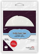 Foam Tape. White. 10mm wide by 4 m long (0.39" wide by 13 ft). CLEARANCE