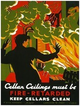 9893.Cellar ceilings must be fire retarded.fire.POSTER.home decor graphi... - $13.86+