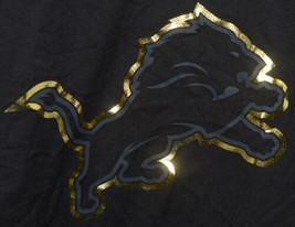NFL Licensed Detroit Lions Youth Extra Large Black Gold Tee Shirt image 2