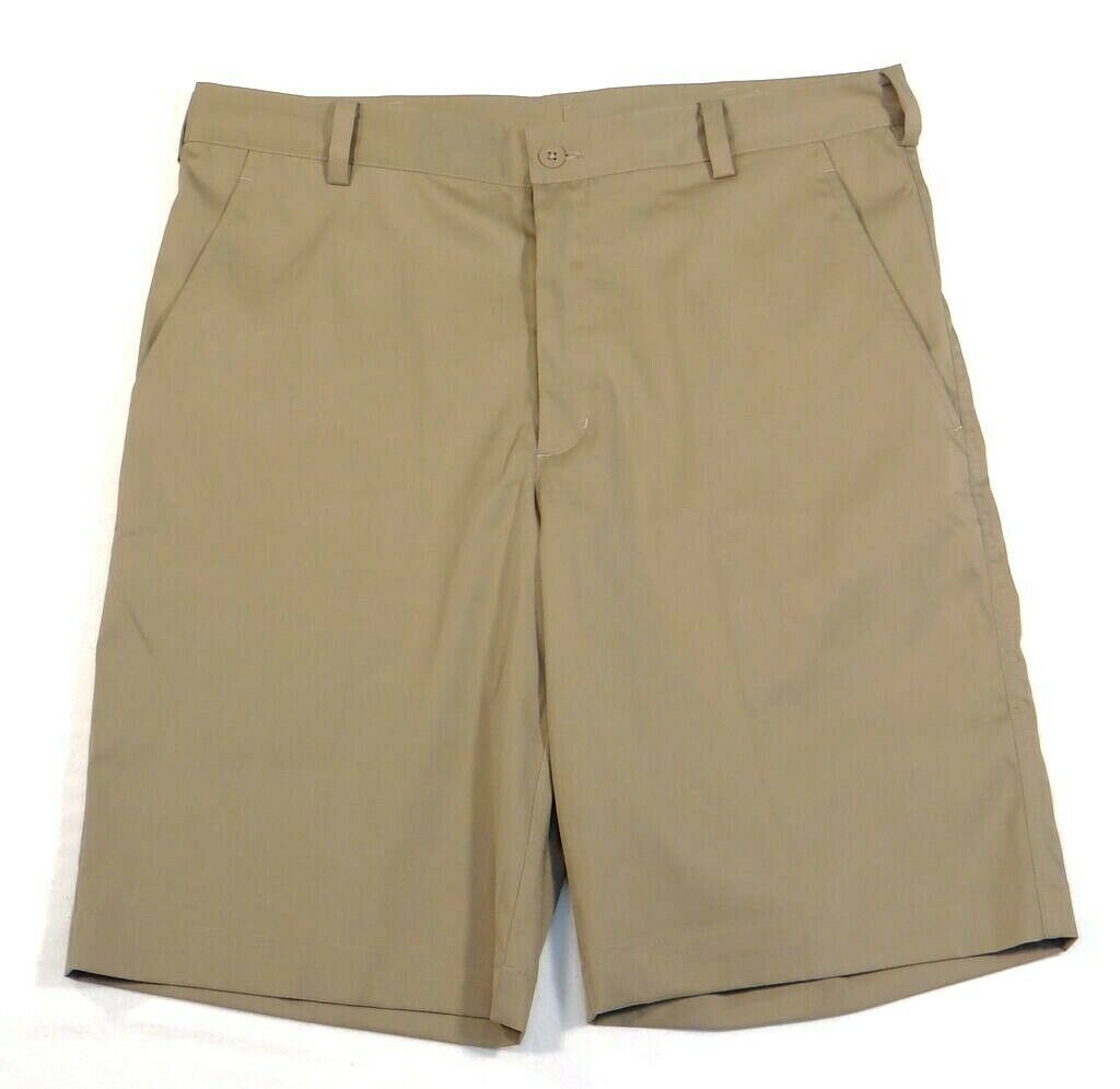 Nike Golf Dri Fit Khaki Flat Front Golf Shorts Men's NWT - Men's Clothing