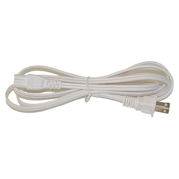 BYBON 15ft 18 AWG SJT 3 Prong Power Cord for Laptop PC Adapter White UL