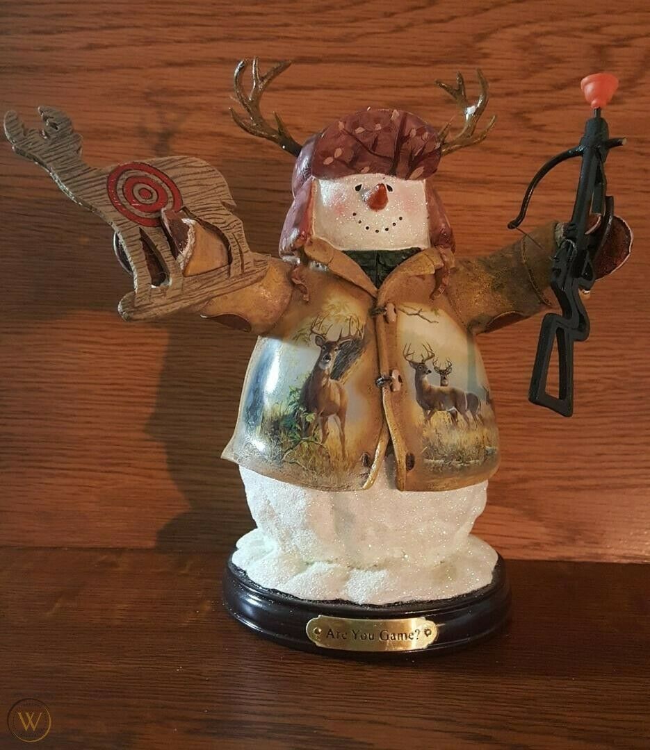 bradford exchange snowman with train
