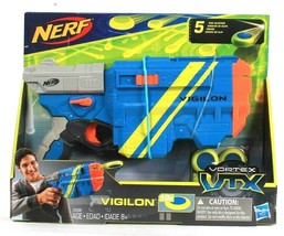 1 Count Hasbro Nerf Vortex VTX Vigilon Blaster & 10 Discs Age 8 Years & Up