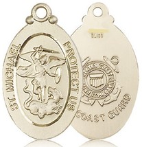 COAST GUARD – 14KT Gold  St. Michael Medal - $1,399.95