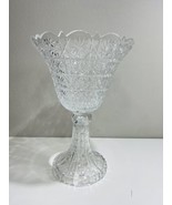 Towle Pinstar Centerpiece Lead Crystal English Triffle 14&quot; Pedestal Bowl... - $123.75