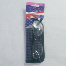 FGX Fashion Reading Glasses with Case, Purple, +2.50 - $8.02