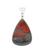 Stones Desire Bloodstone Pendant Necklace (22&quot;) Red - $170.05