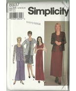 Simplicity Sewing Pattern 8937 Misses Womens Dress Jacket Size 8 10 12 14 New - $9.99