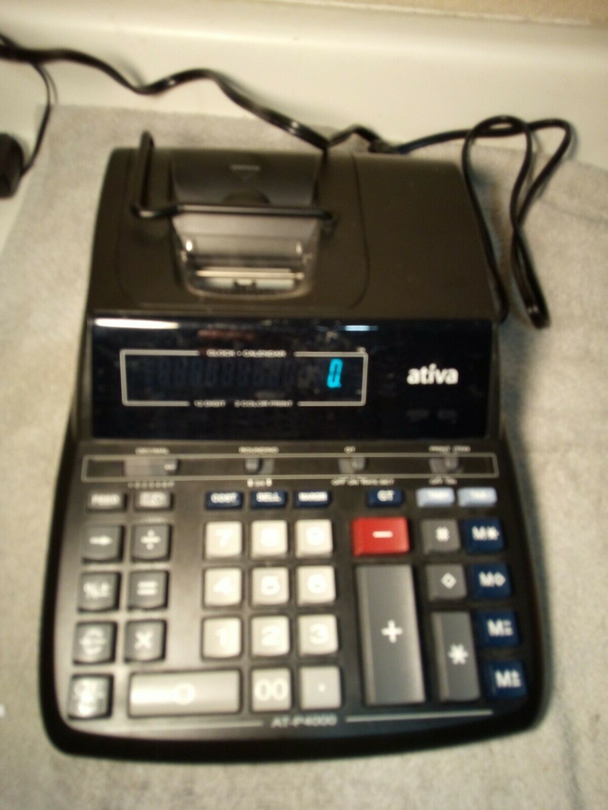 ATIVA 12 DIGIT CALCULATORPRINTINGMODEL ATP4000FREE SHIPVGC