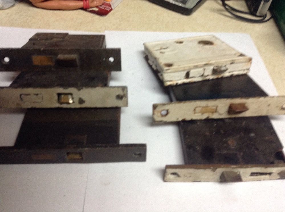 VTG Antique MORTISE Door Locks Lot of 6 Yale *AS IS* Untested Locks