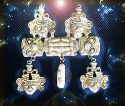 Haunted Aztec Antique Necklace Master Witch Mighty Temples Of Power Ooak Magick - $9,337.77