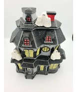 Halloween Ceramic Decorative Haunted House Signed MS or SW - $48.51