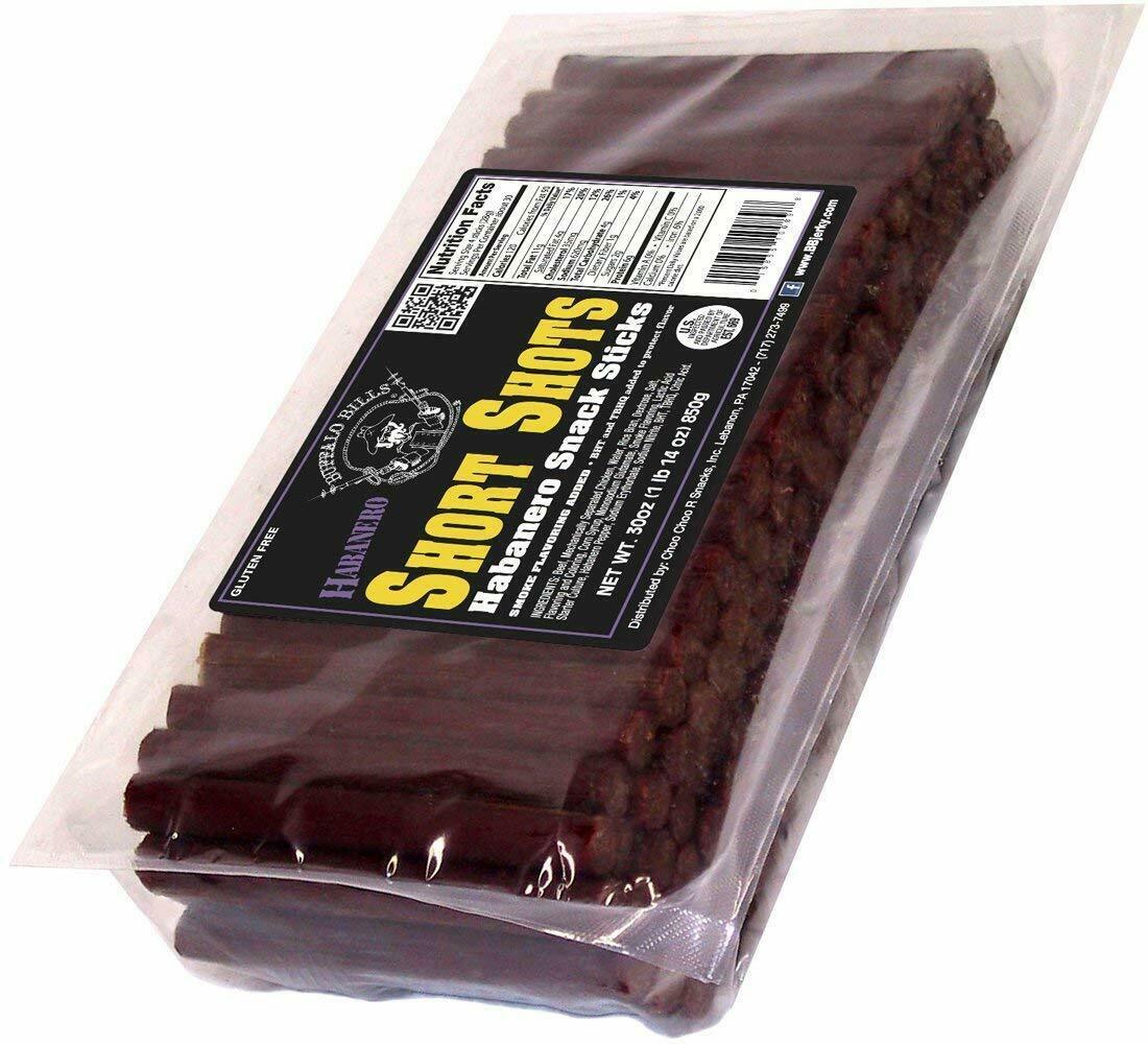 Bulk Habanero Spicy Beef Sausage Jerky 120 Sticks Snacks Healthy 30
