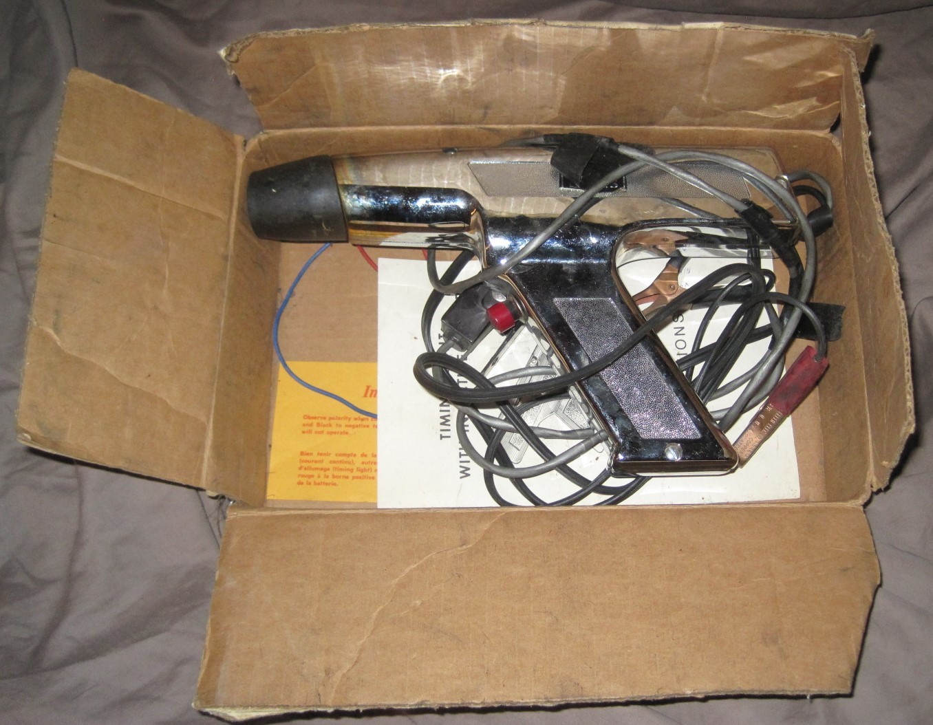 Vintage Model 45123 Simpsons Sears Timing Light c/w Original Box