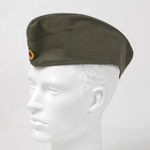 New German army moleskin side cap military hat olive khaki forage garris... - $11.00+