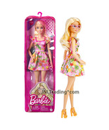Year 2021 Barbie Fashionistas 12" Doll #181 Caucasian Model in Fruit-Print Dress - $24.99
