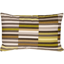 Waverly Side Step Avocado 12x20 Throw Pillow, Complete with Pillow Insert - $41.95