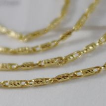 SOLID 18K YELLOW GOLD FINELY WORKED TUBE CHAIN 16 INCHES, 1 MM, MADE IN ITALY  image 5