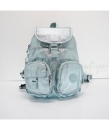 NWT Kipling BP4030 Lovebug Travel Small Backpack Polyamide Pearl Teal Me... - $74.95