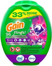 Gain Flings! Liquid Laundry Detergent Pacs, Moonlight Breeze, Febreze, 9... - $31.79