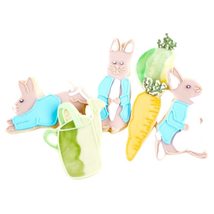 1 Dz. Rabbit Peter Cookie Set! Here is Cottontail! Easter Hostess Basket Gift - $36.00