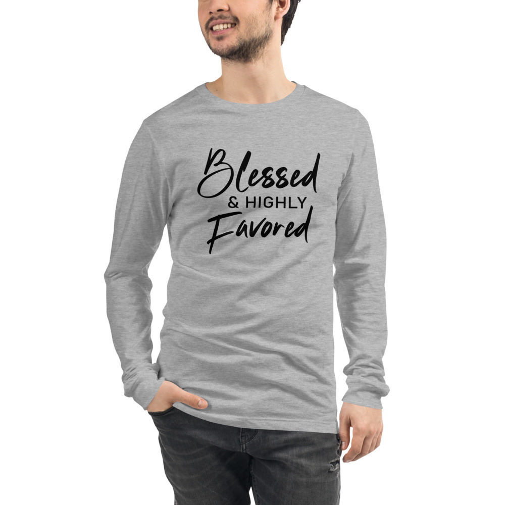 blessed black and highly favored shirt