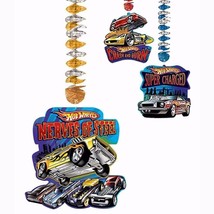 Hot Wheels Speed City Dangling Cutouts Hanging Party Decorations 3 Pieces NEW - $6.95