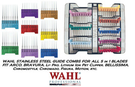 Wahl 5 in 1 Blade Stainless Steel Attachment Guide COMB SET For Chromado,Arco - $71.24