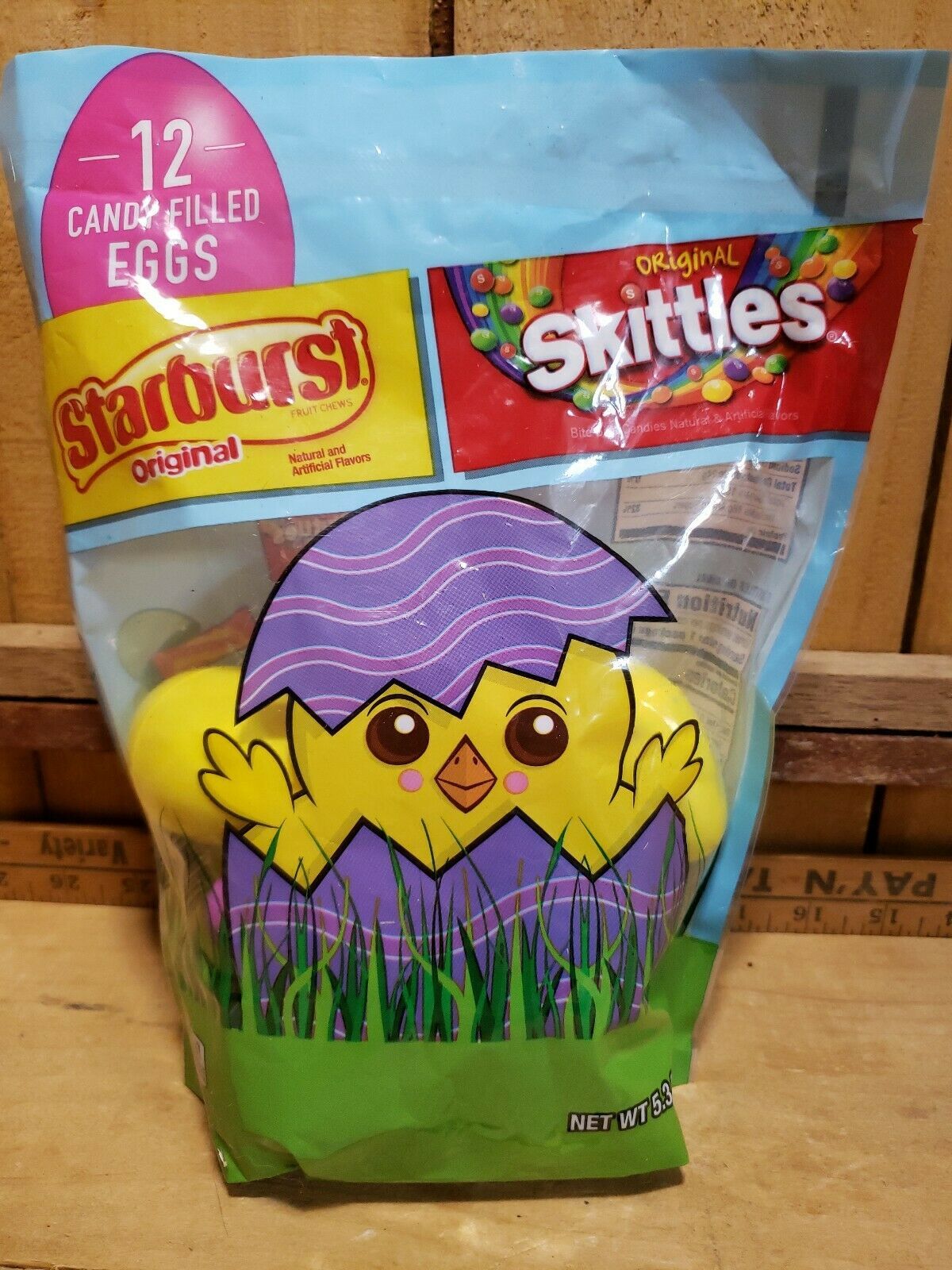 4 Packs 12 ea Eggs Skittles Starburst Candy Filled Easter Eggs 48 Eggs