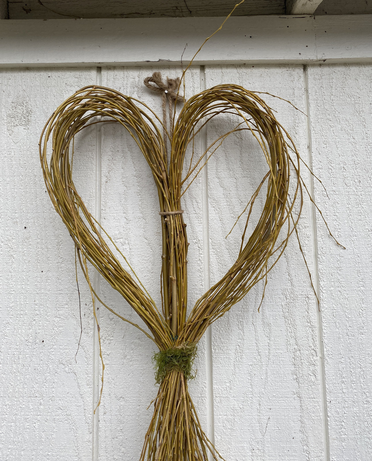 Weeping Willow Heart Draped Heart Shaped Wreath Rustic Decoration