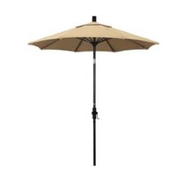 7-1/2 ft. Fiberglass Collar Tilt Patio Umbrella in Antique Beige Olefin  - $241.99
