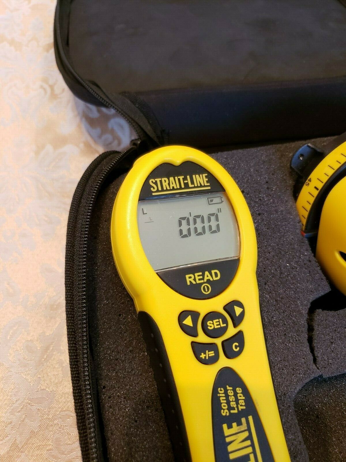 StraitLine Accuscan Stud Finder, Sonic Lazer Tape and Lazer Level 120