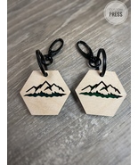 Mountains  Keychain | Wooden Keychain - $10.00