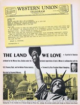 The Land We Love 1966 Warner Brothers ORIGINAL Vintage 9x12 Industry Ad - $19.79