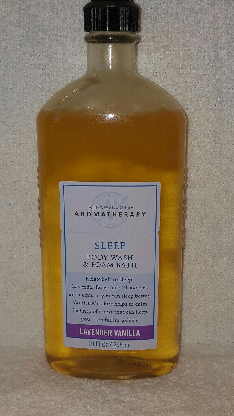 Primary image for Bath Body Works Aromatherapy SLEEP Lavender Vanilla Body Wash Foam Bath 10 oz