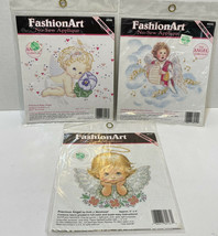 Vintage 1994 FashionArt No Sew Applique The Angel Collection NOS Lot of 3 - $12.60