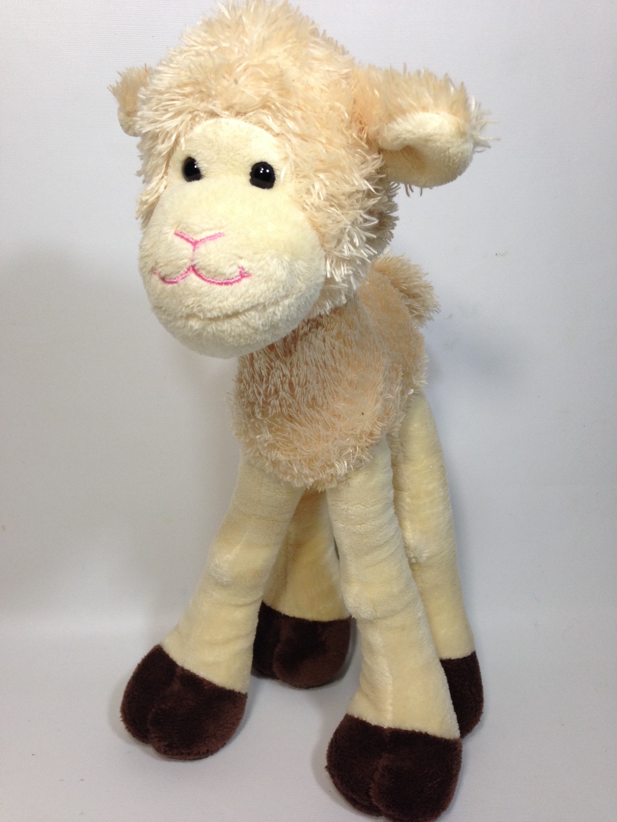 Princess Soft Toys Baby Lamb Long Legged Cream color Plush Stuffed Animal Sheep Melissa & Doug