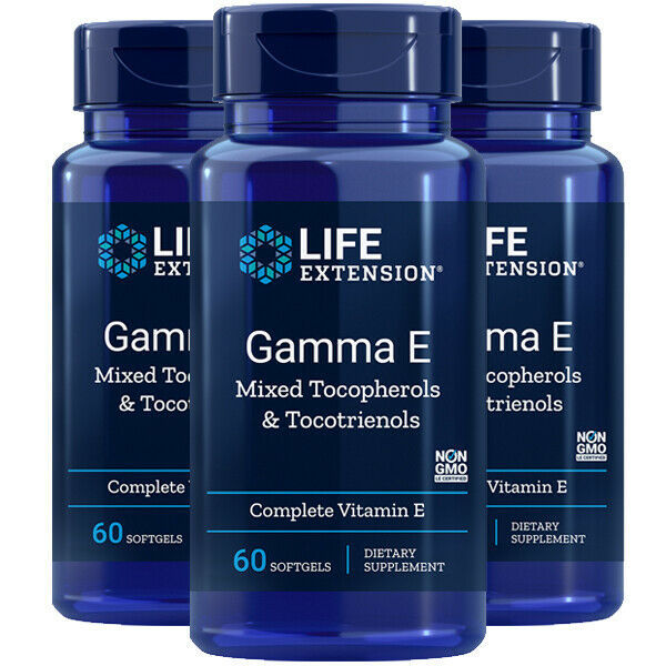 Gamma E Mixed Tocopherols & Tocotrienols, Life Extension, 3X60gels 360mg 45IU